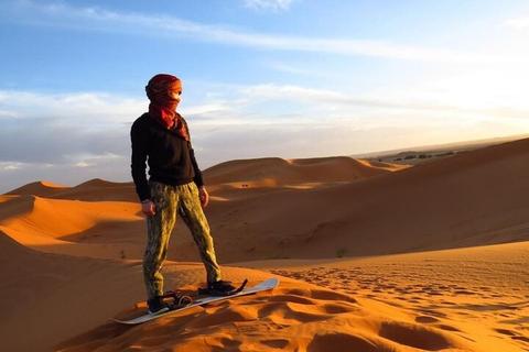 Sandboard dans les dunes de Merzouga